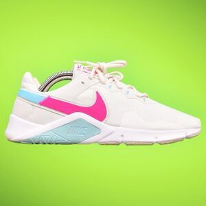 Nike Legend Essential 2 Women's Size 11 Running Shoes White Pink Blue CQ9545 103